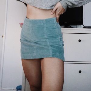 Baby Blue corduroy skirt